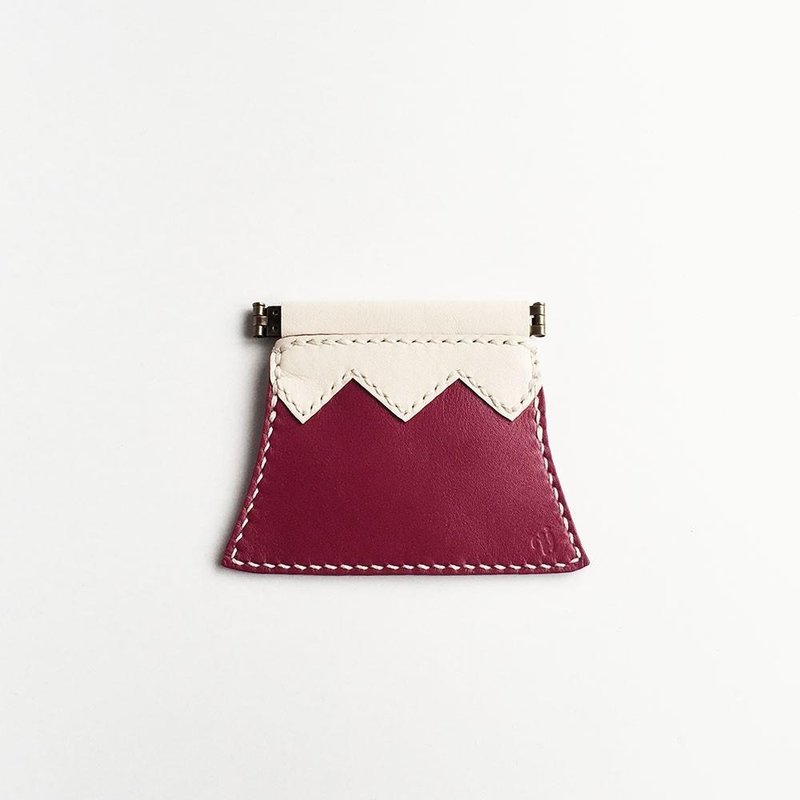 Baneguchi sunset colors of Mount Fuji - 化妆包/杂物包 - 真皮 红色