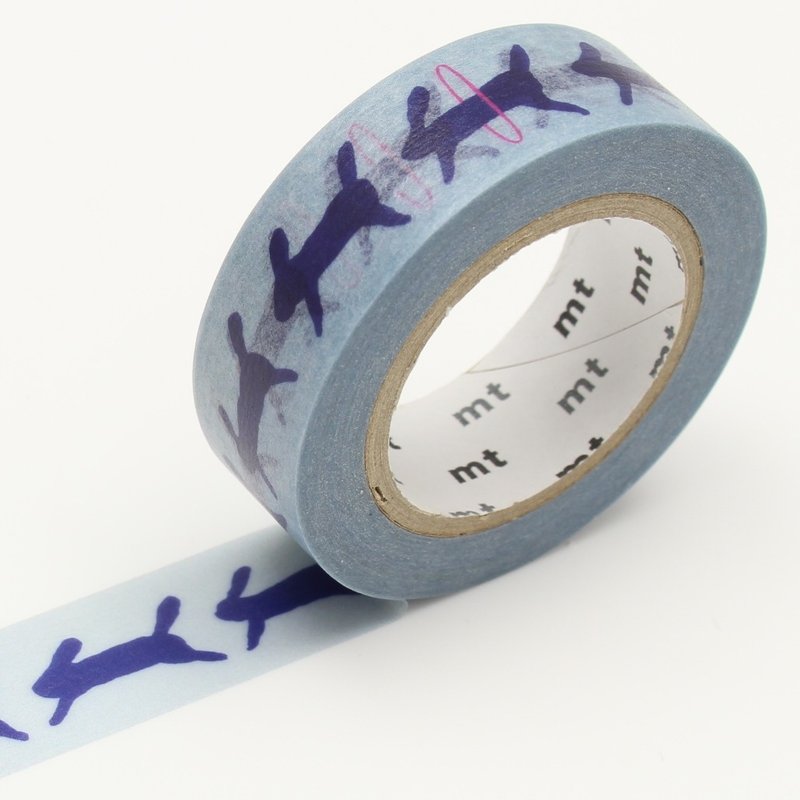 mt 和纸胶带 x mina perhonen【兔子快跑 (MTMINA33)】2017SS - 纸胶带 - 纸 蓝色