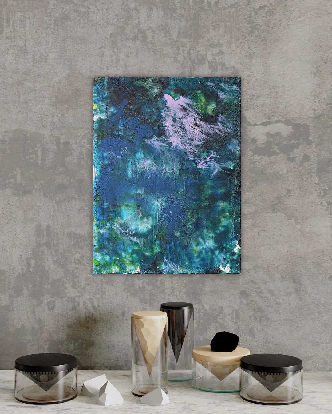 神秘的粉色小鸟/绘画原创抽象墙面艺术画30*40厘米 - 海报/装饰画/版画 - 压克力 多色