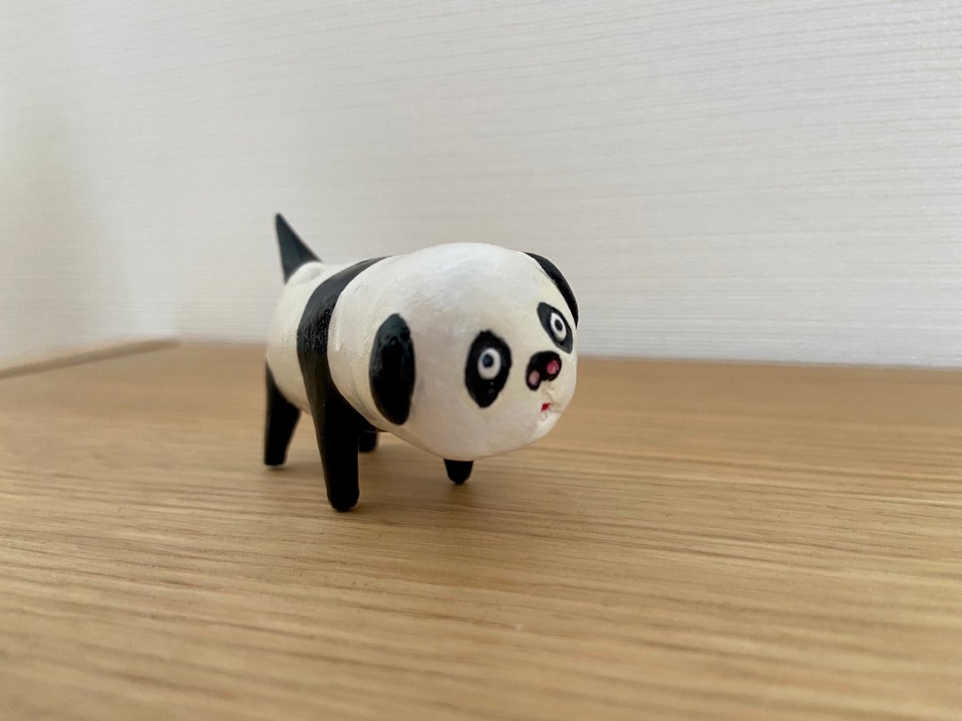 panda dog - 玩偶/公仔 - 粘土 