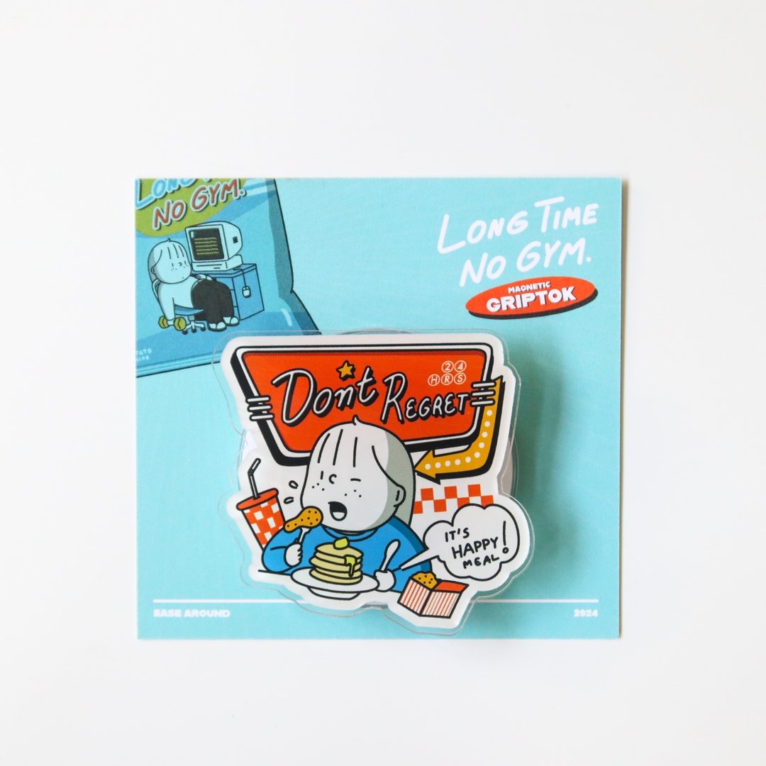 GRIPTOK - 不要后悔它是快乐的一餐 - 手机座/防尘塞 - 塑料 红色