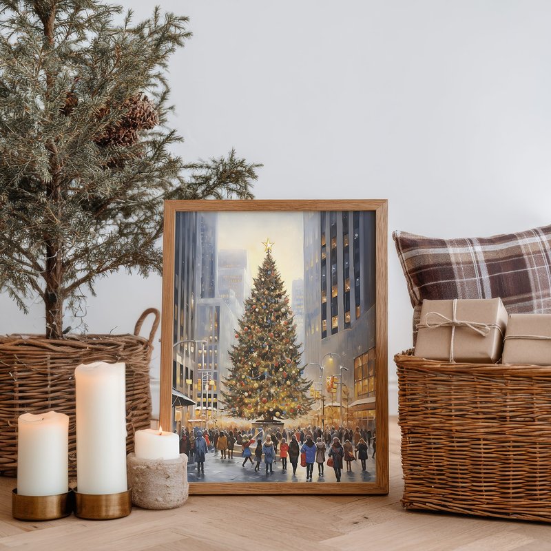 欢乐耶诞风格 / 城市圣诞之光 圣诞挂画 海报 无框画 - 海报/装饰画/版画 - 纸 