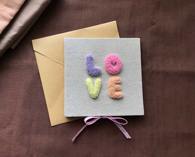 love 简单爱 - 情人节手工卡片 Valentine's Day - 卡片/明信片 - 其他材质 多色