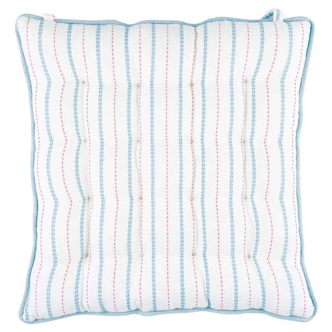 【新品】丹麦GreenGate Narina pale blue 椅垫 40x40cm - 枕头/抱枕 - 棉 多色