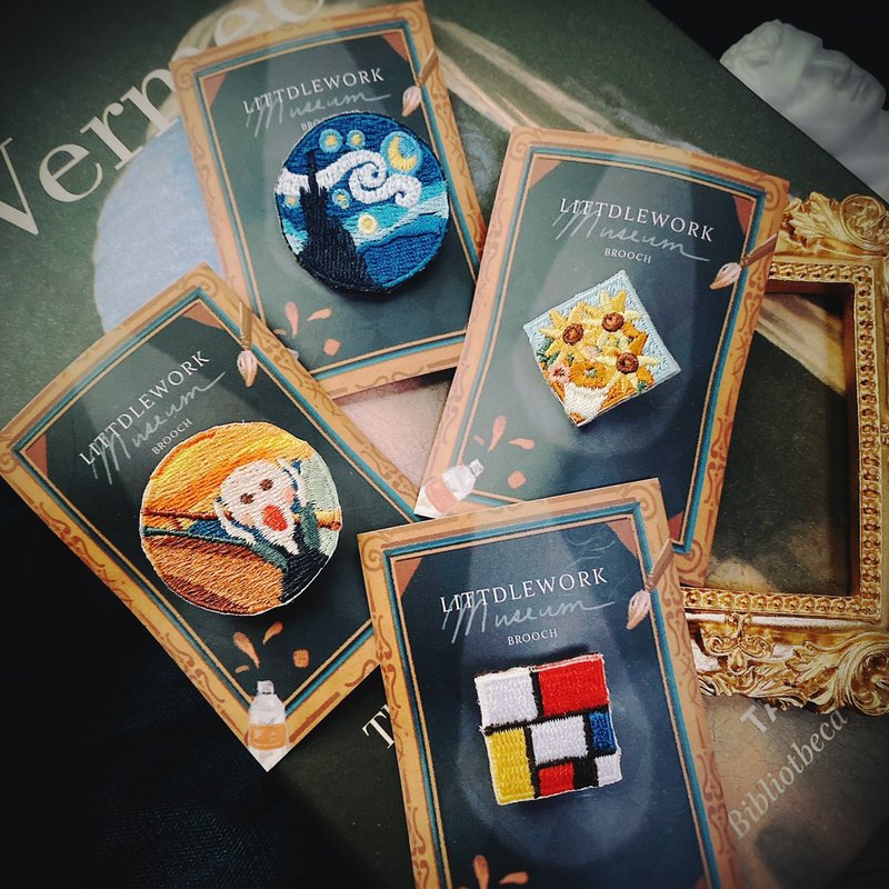 刺绣烫贴/别针 | 艺术系列 |  Littdlework - 徽章/别针 - 绣线 多色