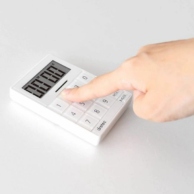 Dretec 立方体计时器 T-549 - 时钟/闹钟 - 塑料 白色