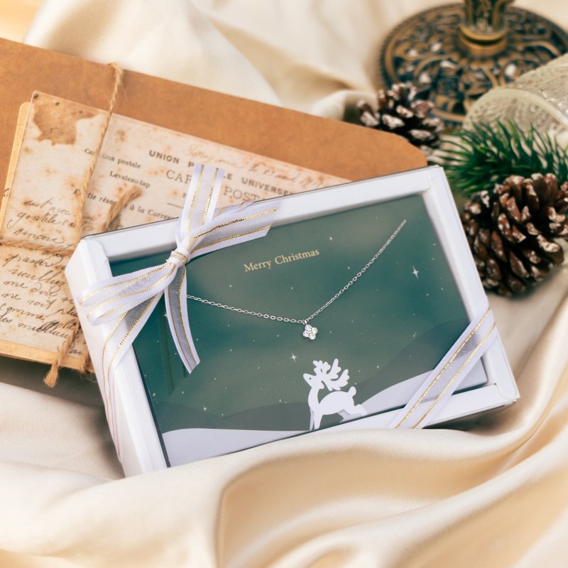 【圣诞礼物】驯鹿来了 纯银项链圣诞限定礼盒组 - 项链 - 纯银 