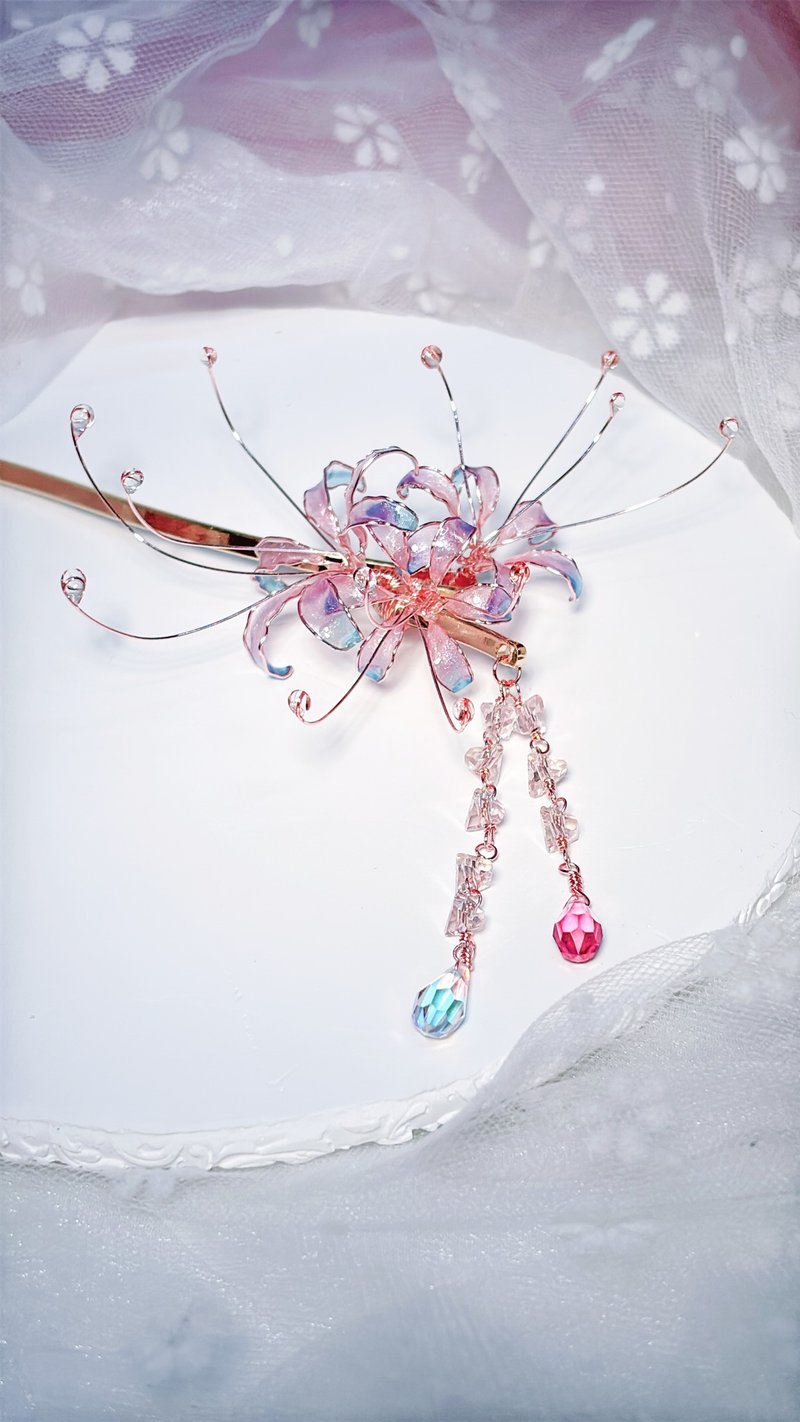 流光彼岸 发簪 梦幻彼岸花 - 其他 - 树脂 粉红色