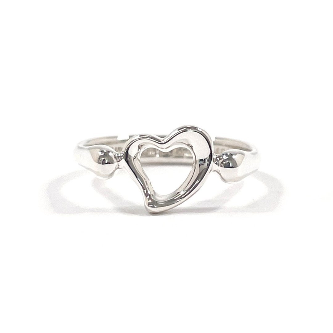 【日本直送 中古美品】12号 蒂芙尼 TIFFANY&Co. 戒指 经典心形 艾尔莎・柏地 银 925 - 戒指 - 纯银 银色