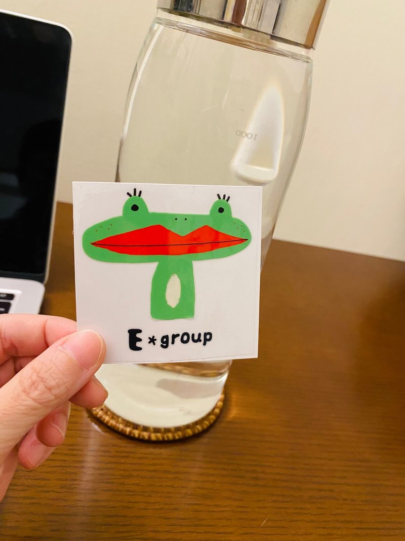 E*group  阿蛙 水晶转印贴 - 贴纸 - 塑料 绿色