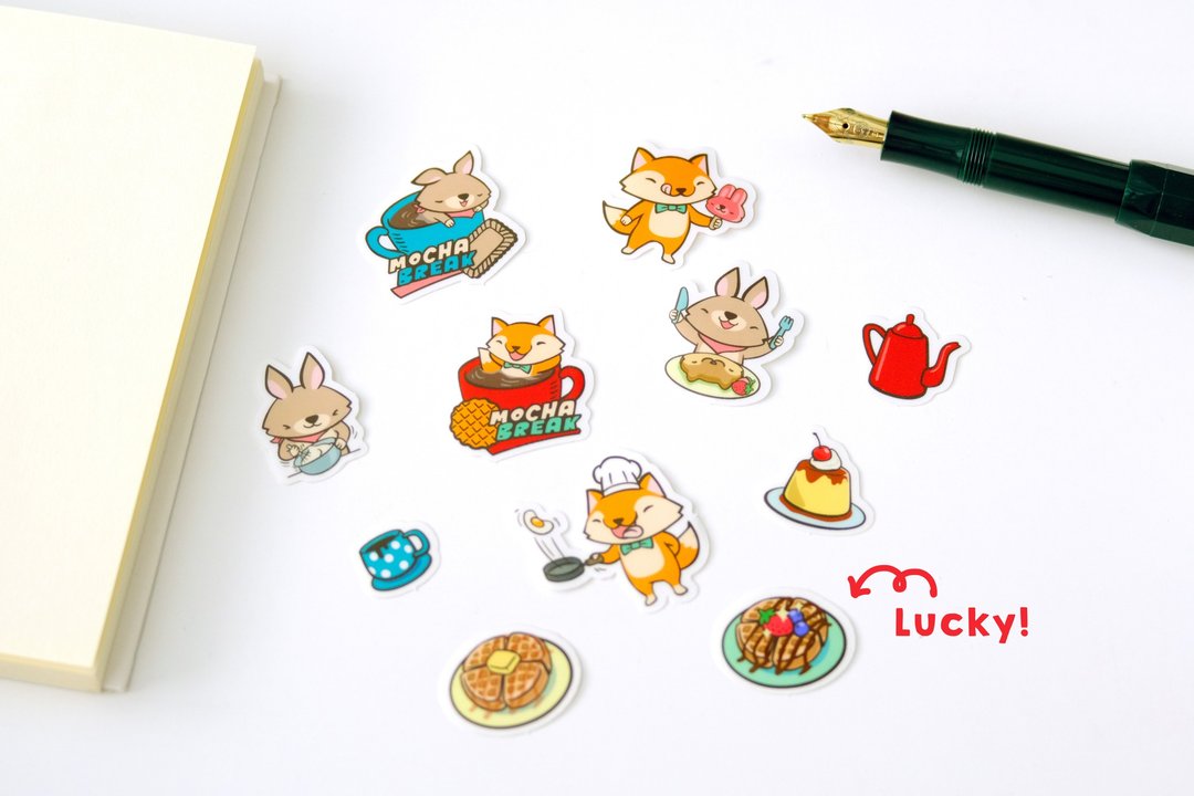 贴纸包 / Yummy Treats 美味小吃 - 贴纸 - 塑料 多色