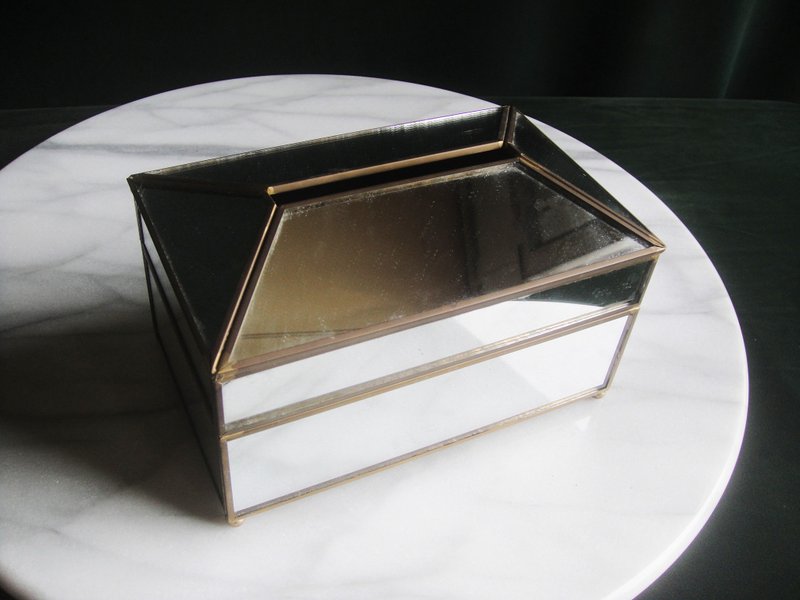 【老时光 OLD-TIME】早期二手镜面面纸收纳盒 - 摆饰 - 其他材质 