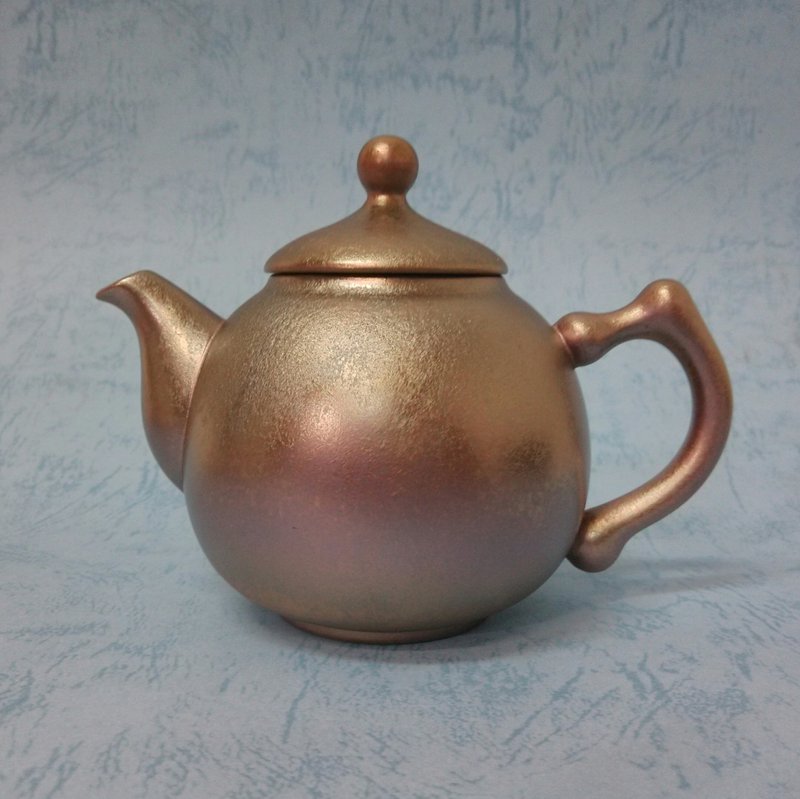 金银彩茶壶 - 茶具/茶杯 - 陶 金色