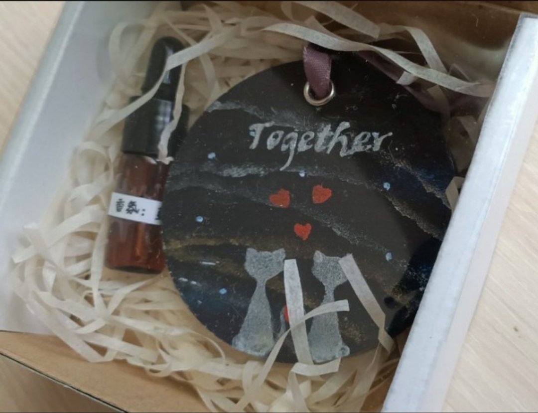 【情人节礼盒】Together在一起~客制扩香砖香氛蜡烛 写告白内心话 - 香薰/精油/线香 - 其他材质 透明