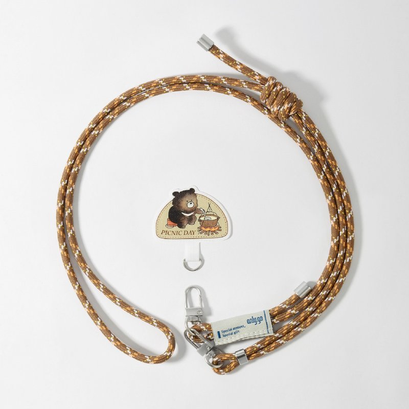 动物出游去手机挂绳夹片组 / 台湾黑熊 - 手机配件 - 其他材质 多色