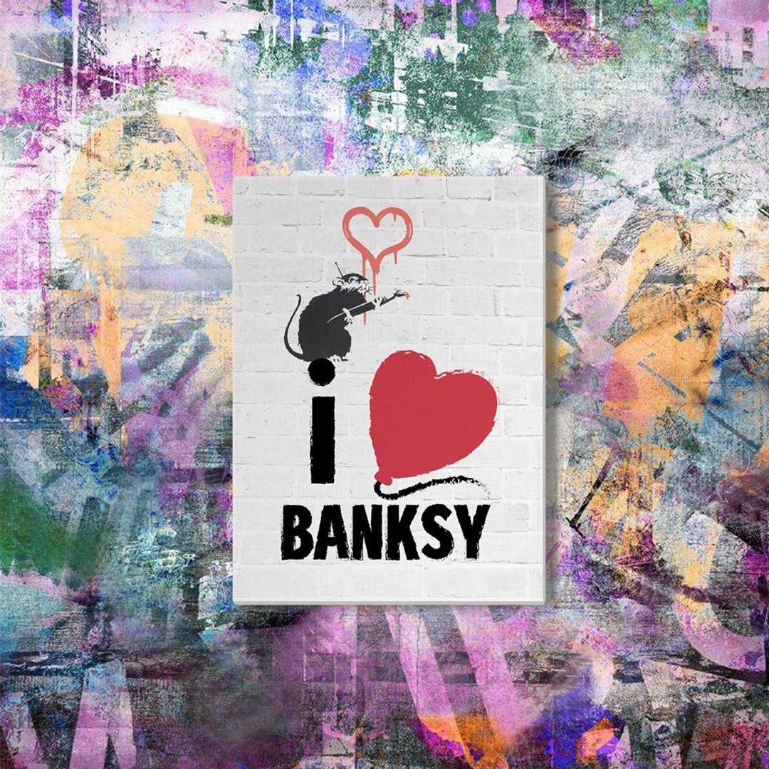 【英国 Banksy】蓝牙画布音箱 联名款 Love Rat -爱 - 扩音器/喇叭 - 木头 多色