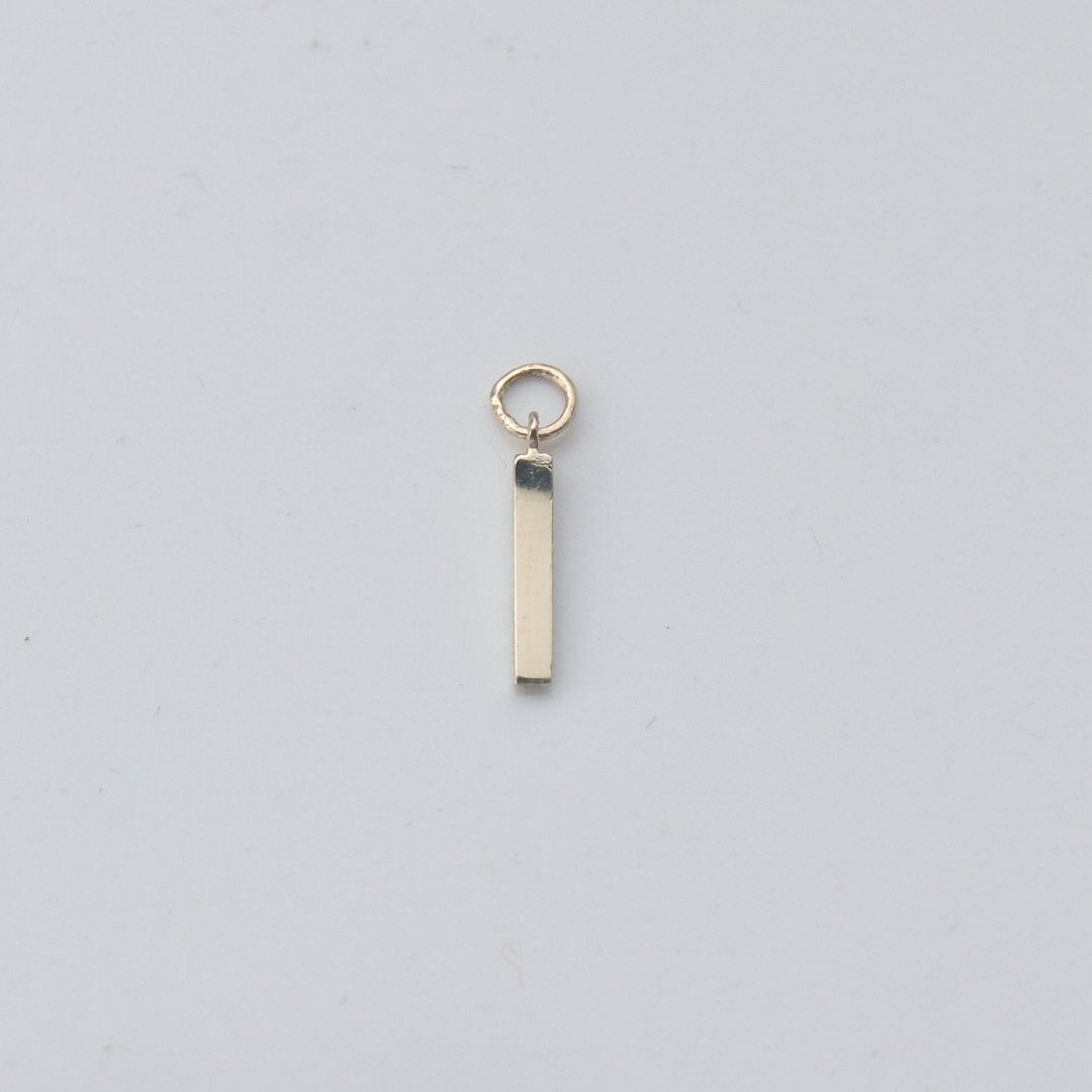 14K 金直条耳环坠饰 - 耳环/耳夹 - 贵金属 金色
