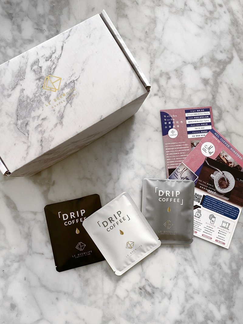 |超值福袋滤挂咖啡|Le Brewlife世界咖啡盒-世界冠军20入滤挂 - 咖啡 - 新鲜食材 黑色