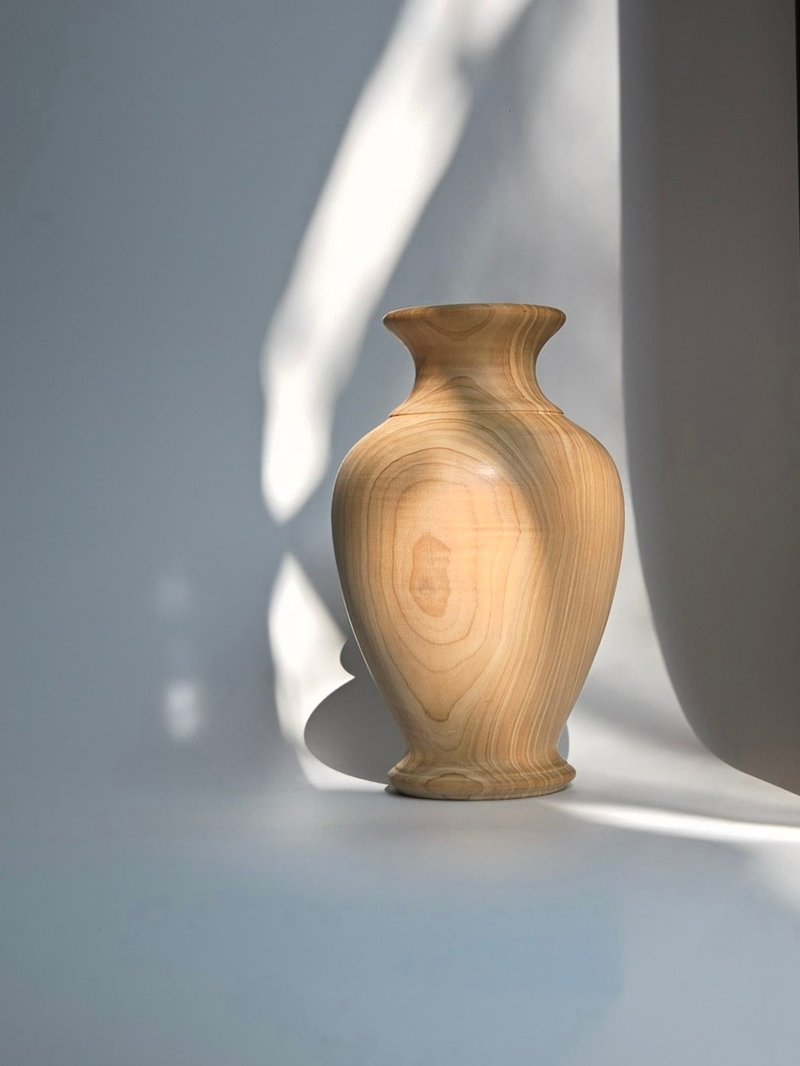 【桧木宝瓶】台湾桧木 居家/办公/开运聚财摆饰 - 摆饰 - 木头 