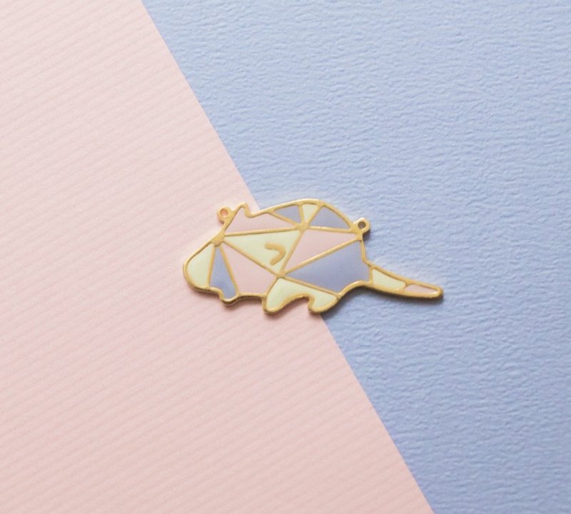 十二生肖 鼠 东方文化  ///   长项链 - 长链 - 珐琅 