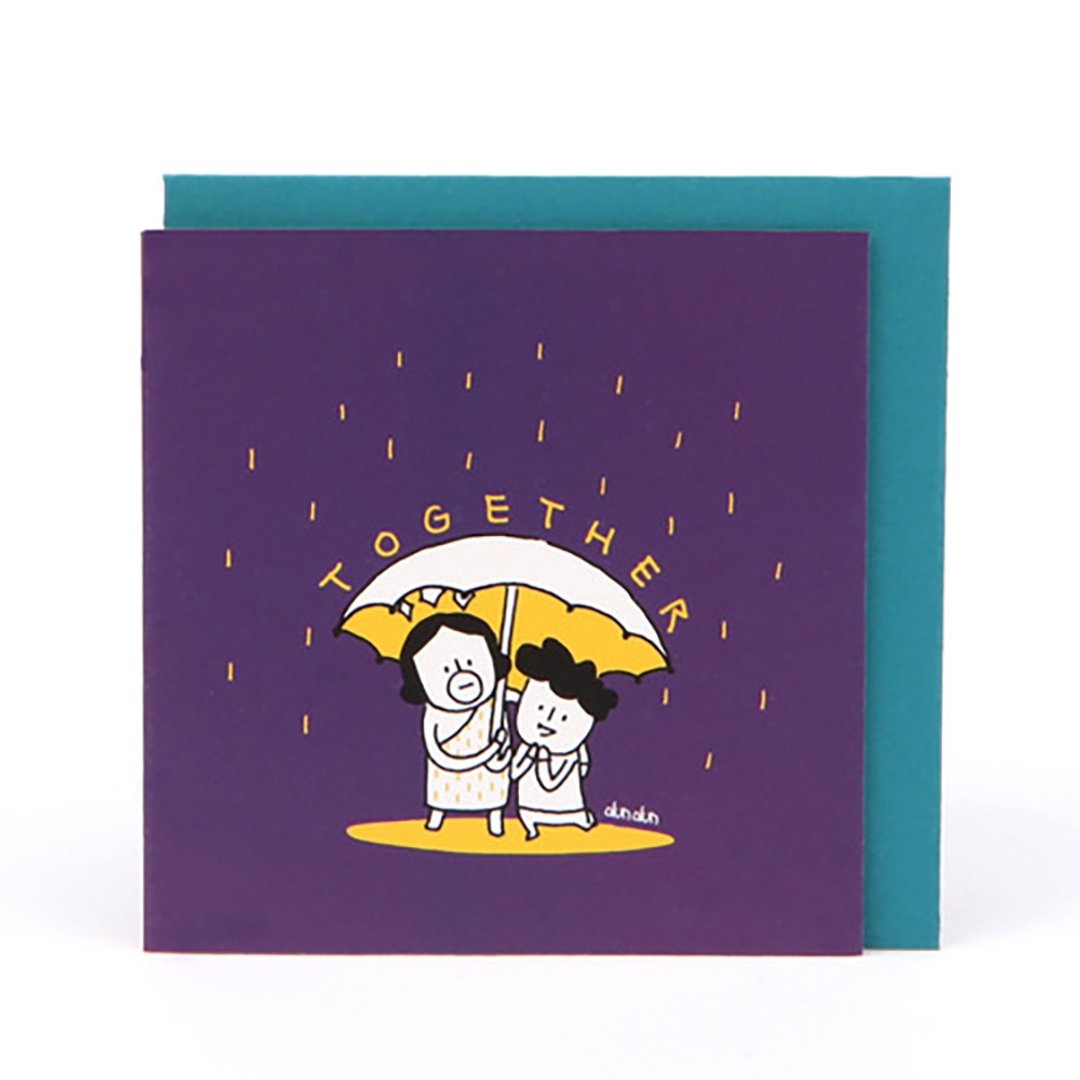 Hello DunDun 啰登登系列 迷你卡片 08.在一起 - 卡片/明信片 - 纸 