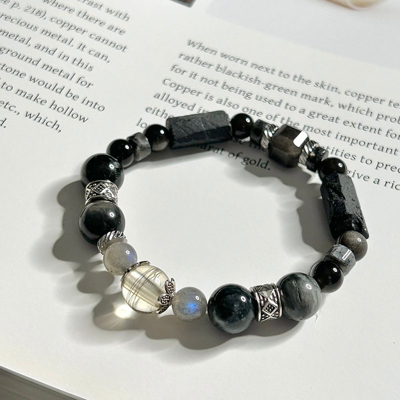 S62胎毛纪念品 胎毛手链 宠物纪念品 宠物饰品 宠物毛发手链 - 手链/手环 - 玉石 黄色