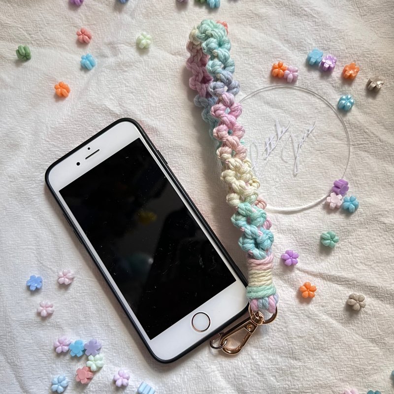 梦幻独角兽编织 小花结 手机挂绳  定制化 - 挂绳/吊绳 - 棉．麻 