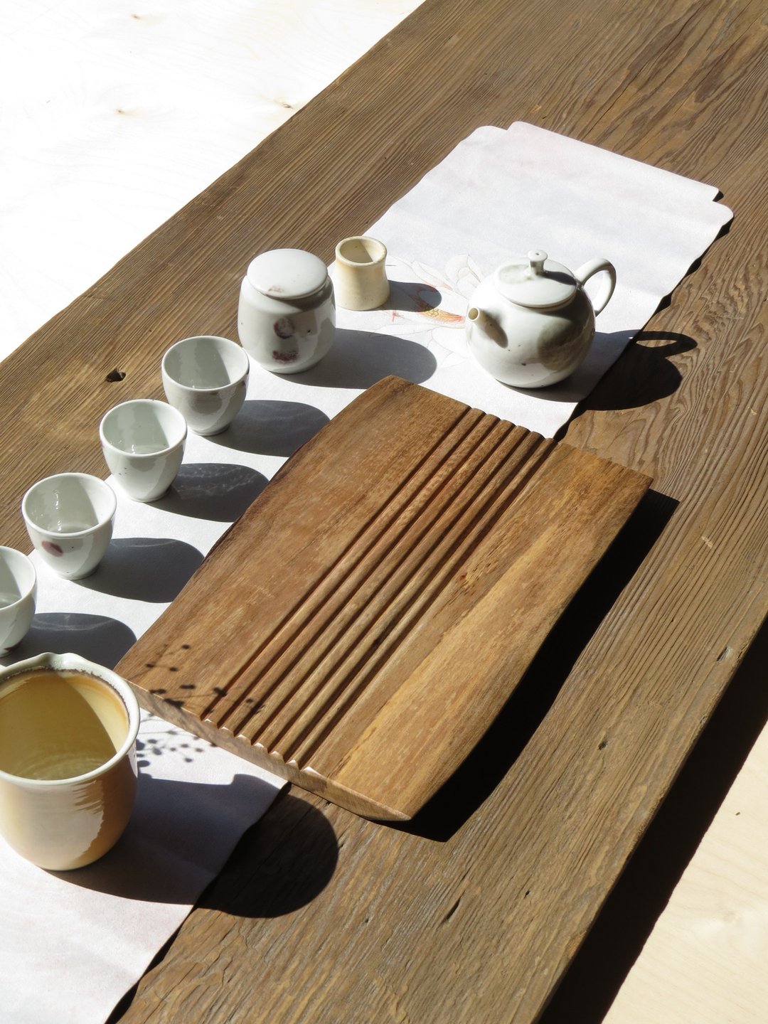 HO MOOD 解构系列—手作 原木茶盘 - 杯垫 - 木头 咖啡色
