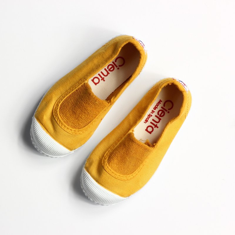 西班牙国民帆布鞋 CIENTA 童鞋尺寸 芥末黄色 香香鞋 75997 64 - 童装鞋 - 棉．麻 黄色