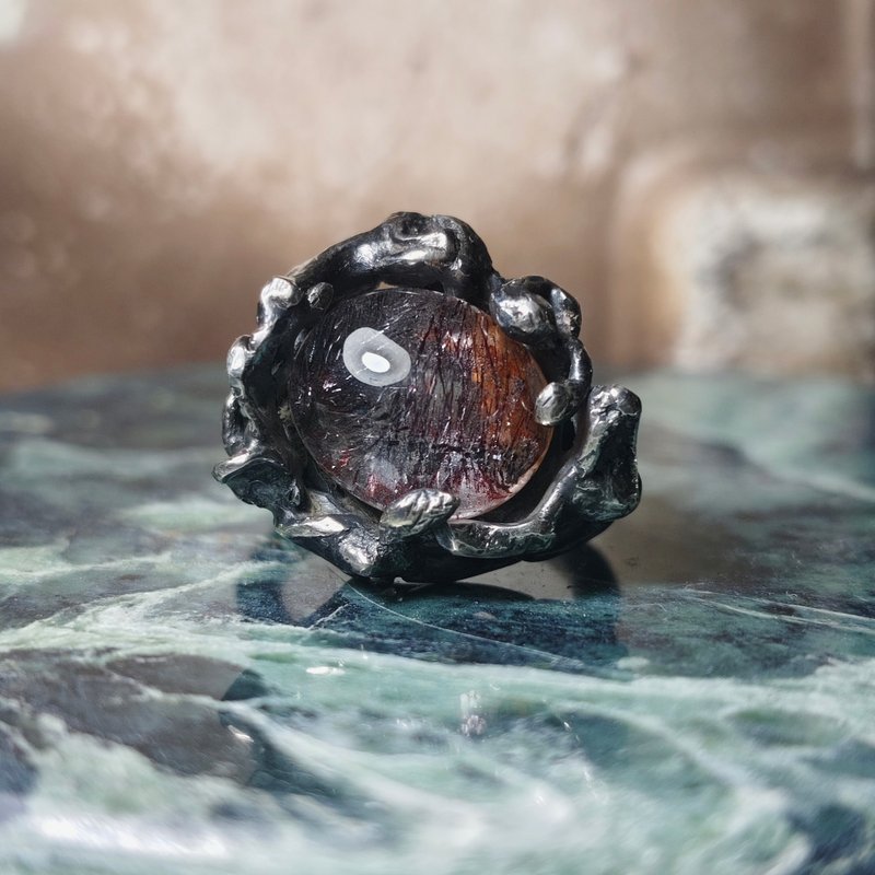 超七银戒指 - 戒指 - 宝石 紫色