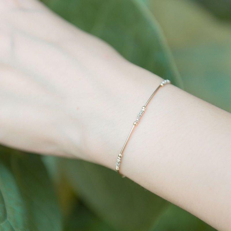 金银碎碎星轨 - 手链/手环 - 其他金属 金色