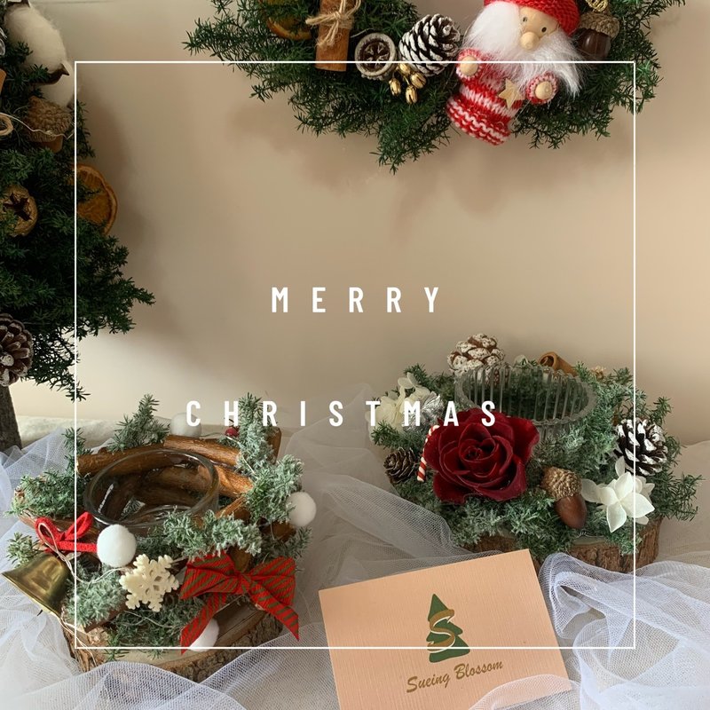 sueing_blossom 永生雪松圣诞烛台 圣诞节 圣诞礼物 交换礼物 生 - 干燥花/捧花 - 植物．花 