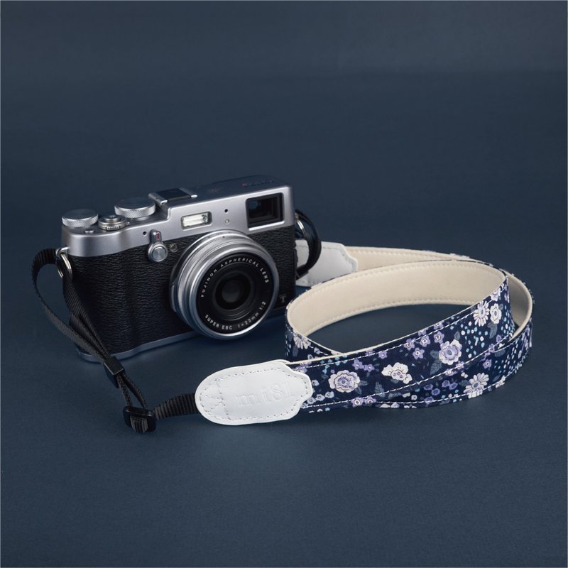 相机背带 【夜幕璀璨】背绳 颈挂绳 背带 - 相机背带/脚架 - 棉．麻 蓝色