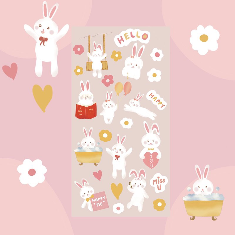 Digital sticker Rabbit illustration - 电脑手机桌布/贴图/App 图示 - 其他材质 