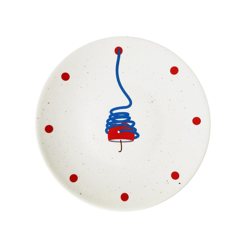 Apple Lighting_20.5cm 韩式餐盘 - 盘子/餐盘/盘架 - 瓷 白色