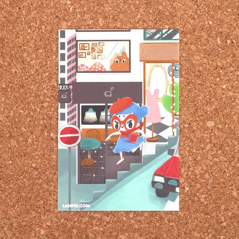 明信片Postcard   香港街道  - 苏飞伴你四季 - 卡片/明信片 - 纸 多色