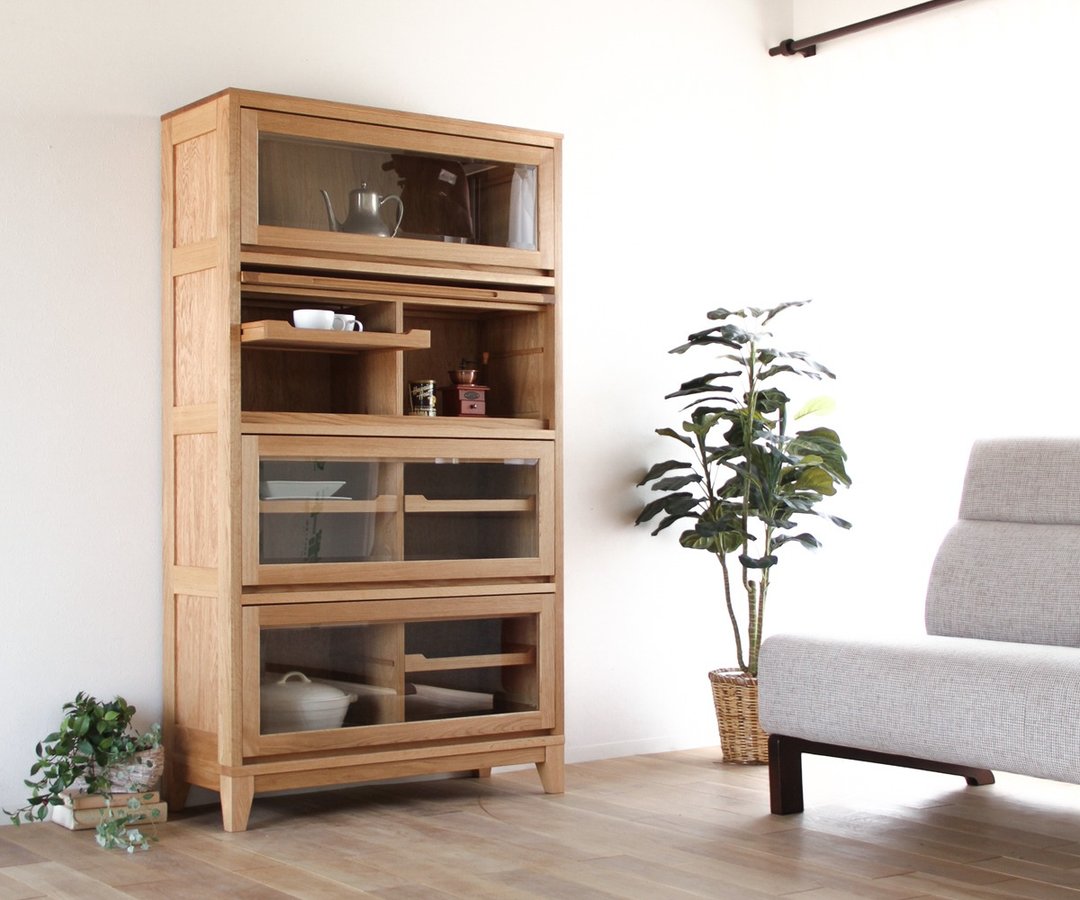旭川家具 山室家具制作所 Ko-ko 餐柜 - 衣柜/鞋柜 - 木头 咖啡色