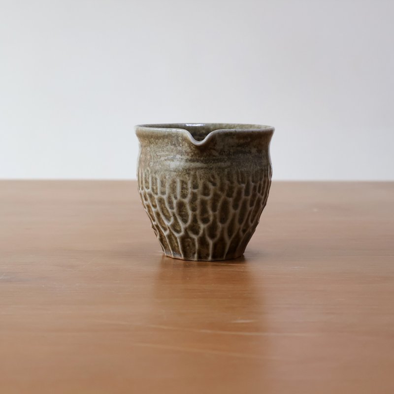 绿宝石 柴烧陶茶海 - 茶具/茶杯 - 陶 绿色