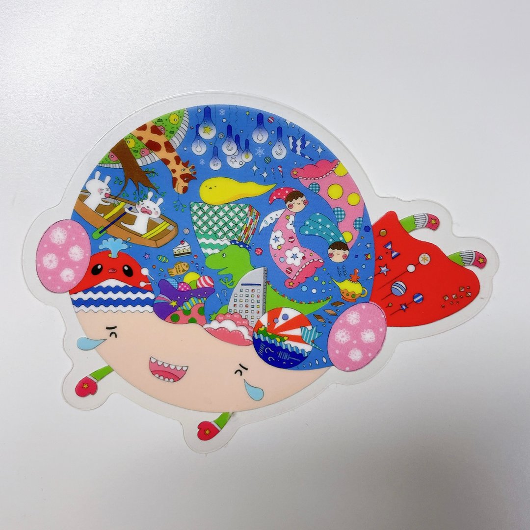 mimitofu's emotion planet 4号外星人大贴纸 (No.9 初次见面) - 贴纸 - 塑料 多色