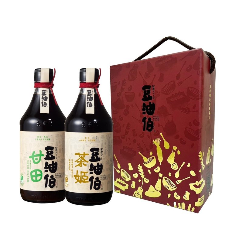 【包邮组】【豆油伯】茶姬甘田酱油2入组x2- 礼盒随机不挑色 - 酱料/调味料 - 玻璃 