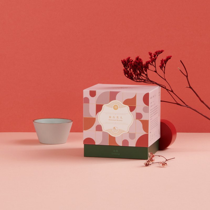 【得奖3星茶品】羽曦堂-顶级东方美人三角立体原叶茶包 15入 - 茶 - 新鲜食材 粉红色