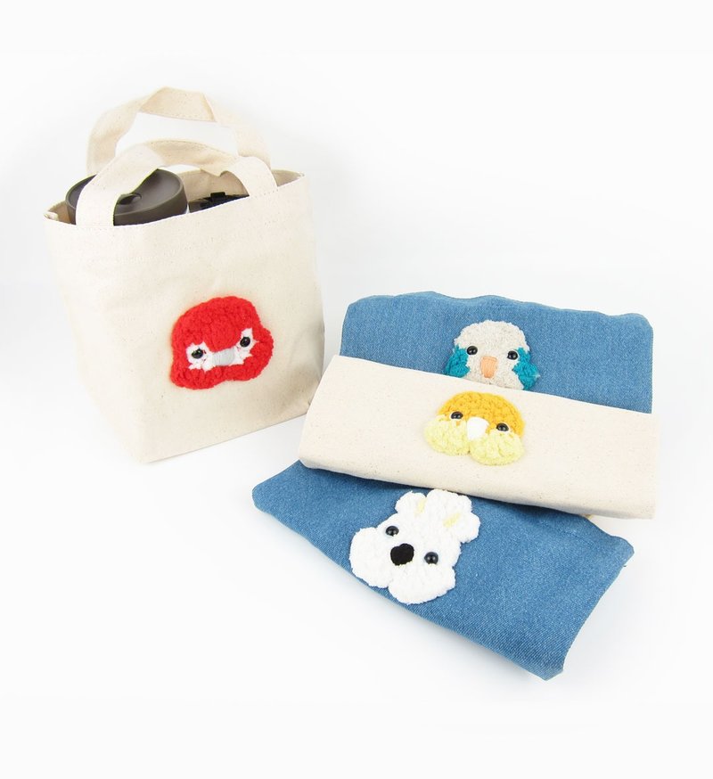 【季节转换限定商品优惠 】胚布 牛仔布 提袋系列 - 零钱包 - 其他人造纤维 多色