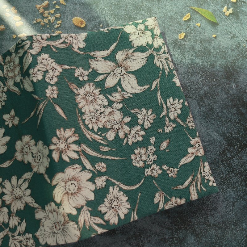 【古典花园】有两色 书衣 书套 书皮 可调式书衣 手工布书衣 - 书衣/书套 - 棉．麻 