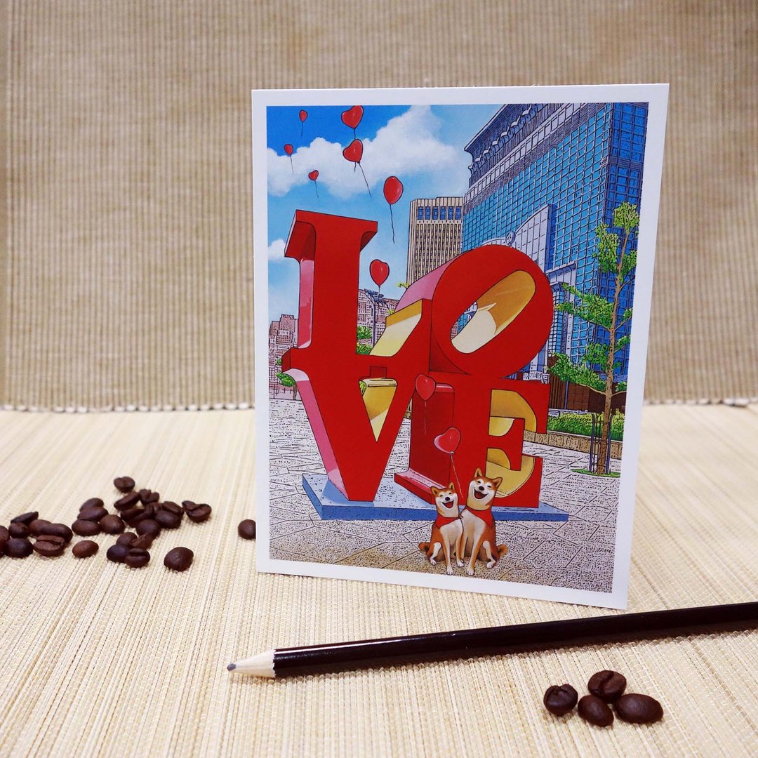 【台湾艺术家-林宗范】明信片-Forever Love - 卡片/明信片 - 纸 