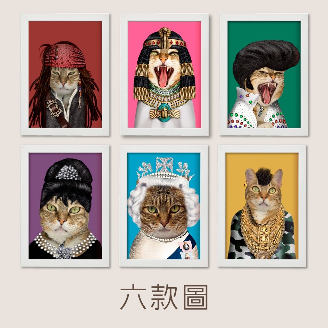 定制化|照片拼图含相框(一般款)|五款图 - 画框/相框 - 纸 多色