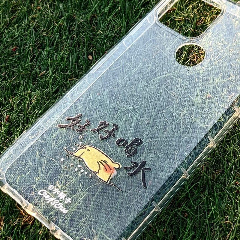 联名 水豚子 好好喝水 防摔手机壳 CPAA05 - 手机壳/手机套 - 硅胶 多色
