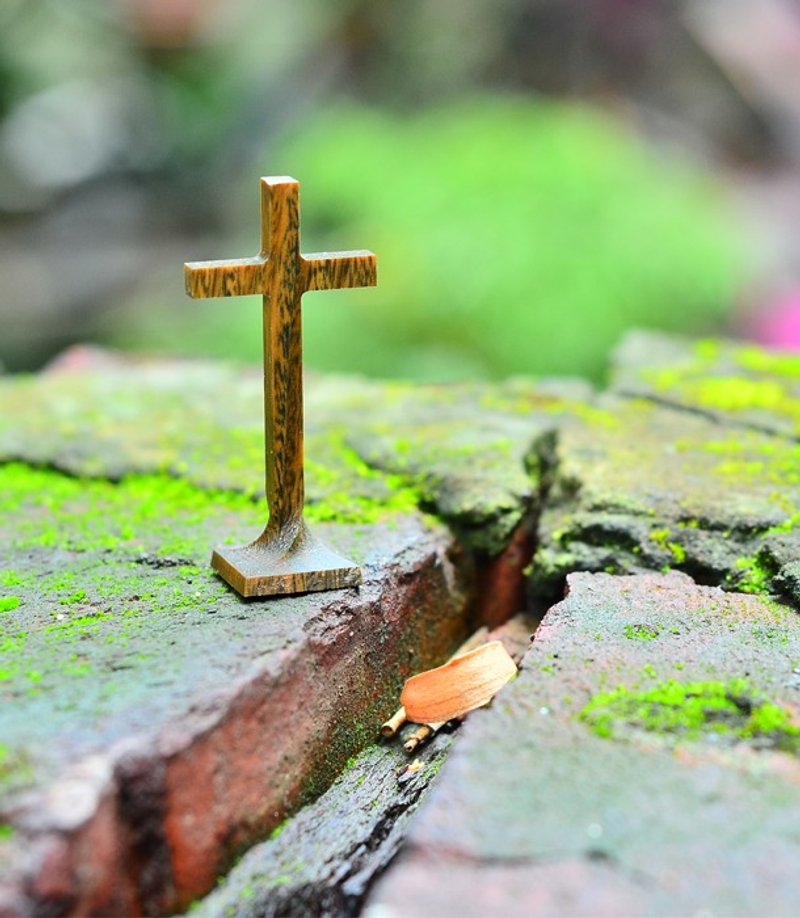 Carved Life系列 / Cross十字架办公摆饰-绿檀木 - 其他 - 木头 绿色