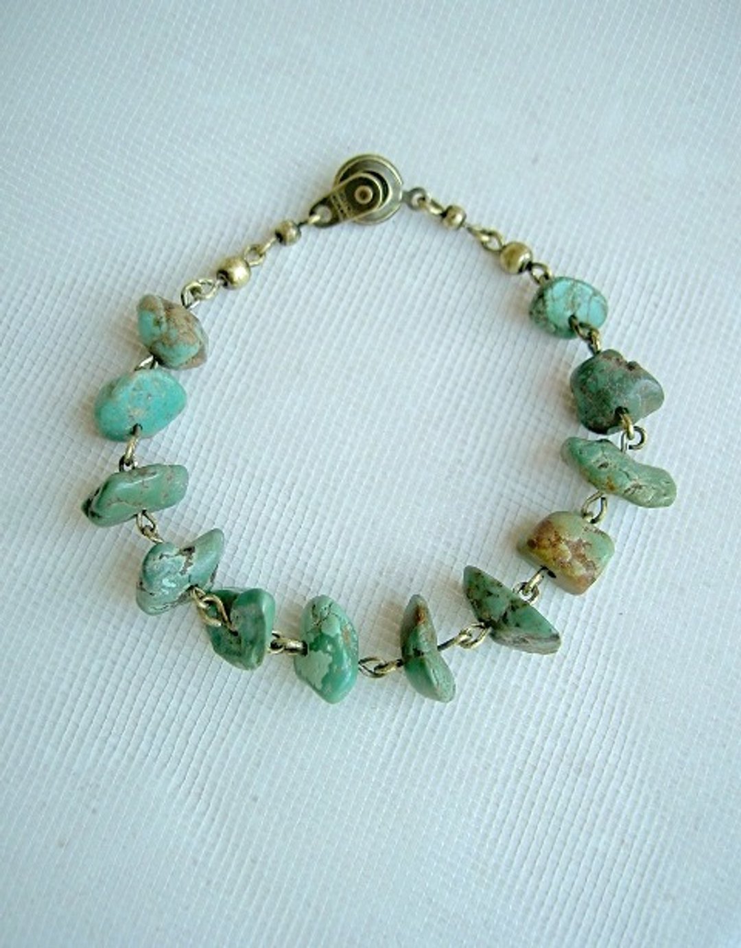 Turquoise bracelet - 手链/手环 - 宝石 绿色
