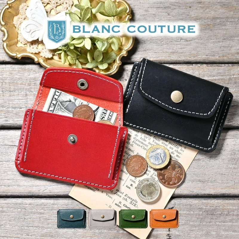 零钱包 卡夹 多功能 迷你钱包 皮革 - 皮夹/钱包 - 真皮 黑色