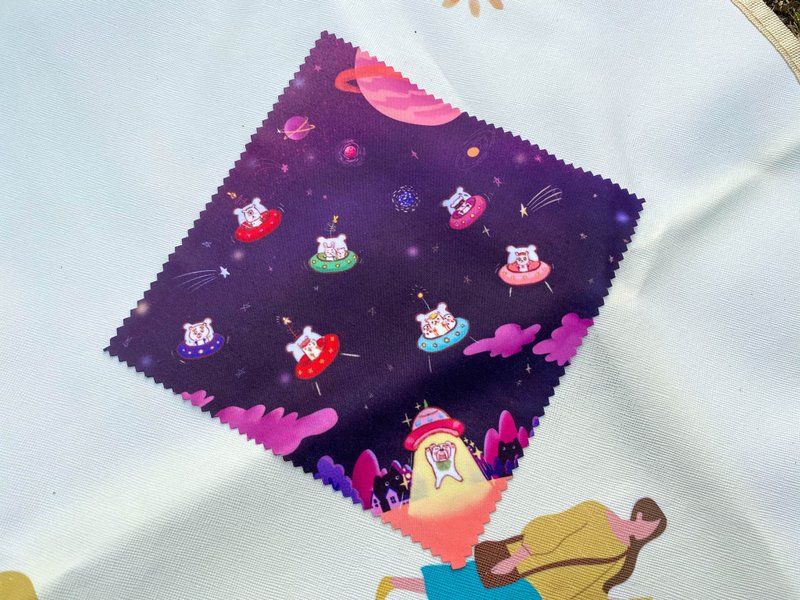 小彤画集 - 白熊与UFO好友们 - 拭镜布 - 眼镜盒/眼镜布 - 聚酯纤维 紫色